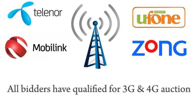 Telenor, Mobilink, Zong and UFone Qualify for 3g 4g auction | HowPk