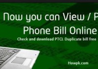 Check PTCL Telephone Bill Online - Download Duplicate Bill [howpk.com]