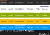 How to create menu navigation in wordpress 2014 [howpk.com]