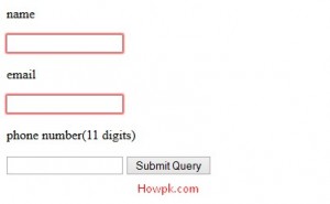 Make validating input form using JavaScript in HTML | HowPk