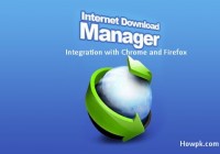 how to integrate IDM with Google chrome and Firefox [howpk.com]