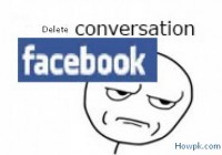 How to delete conversation history in Facebook [howpk.com]