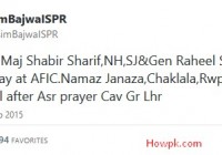 Army Chief General Raheel Sharif's mother Passed Away [howpk.com]