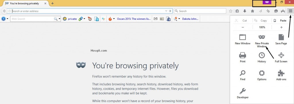 How to Open Incognito Window in Chrome, Firefox etc [howpk.com]