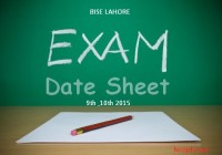 Lahore Board Matric Date sheet 2015 Final [howpk.com]