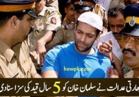 Sulman Khan jailed for 5 years for Hit and Run Case [howpk.com]