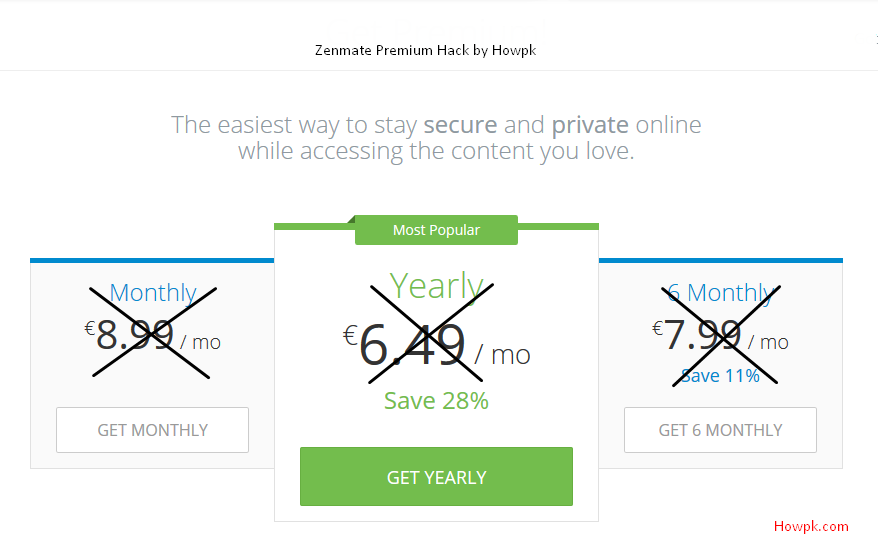 Trick to Get Zenmate Premium Free for lifetime - hack by Tanvir [howpk.com]