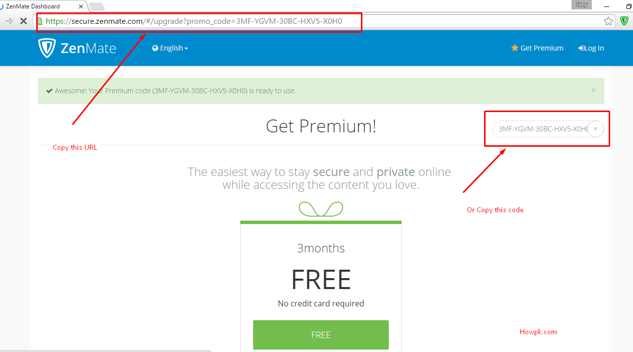 Zenmate Premium VPN Hack working trick [howpk.com]