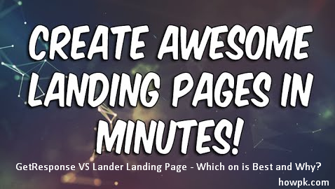 GetResponse VS Lander - Best Landing Page Builder [howpk.com]
