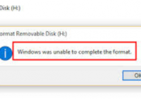 windows was unable to complete the format -Solution [howpk.com]