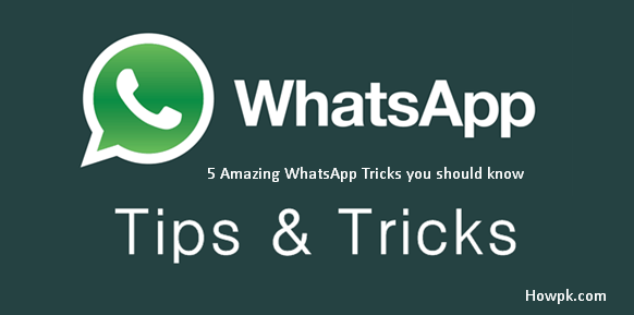 5 useful tricks for whatsapp users - Amazing tips and tricks for WhatsApp [howpk.com]