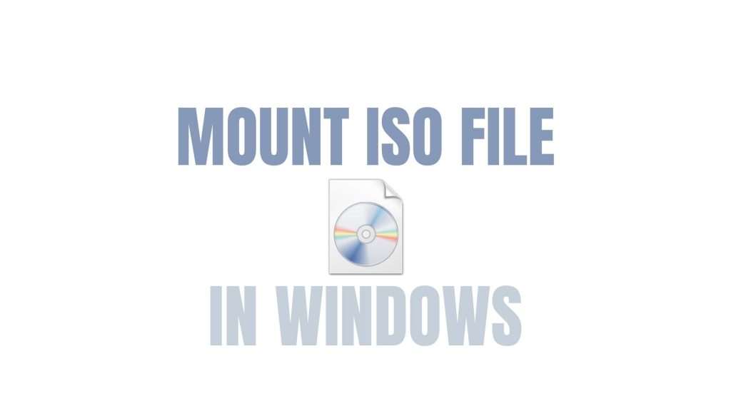 Mount ISO File