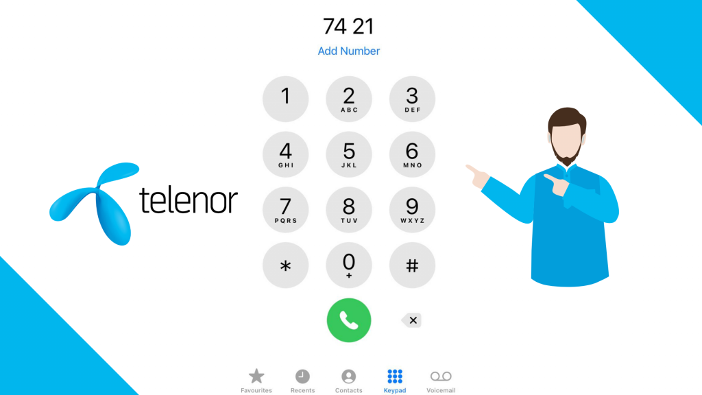 Check Telenor Number via Call 7421 IVR