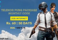Telenor PUBG Package Monthly Code