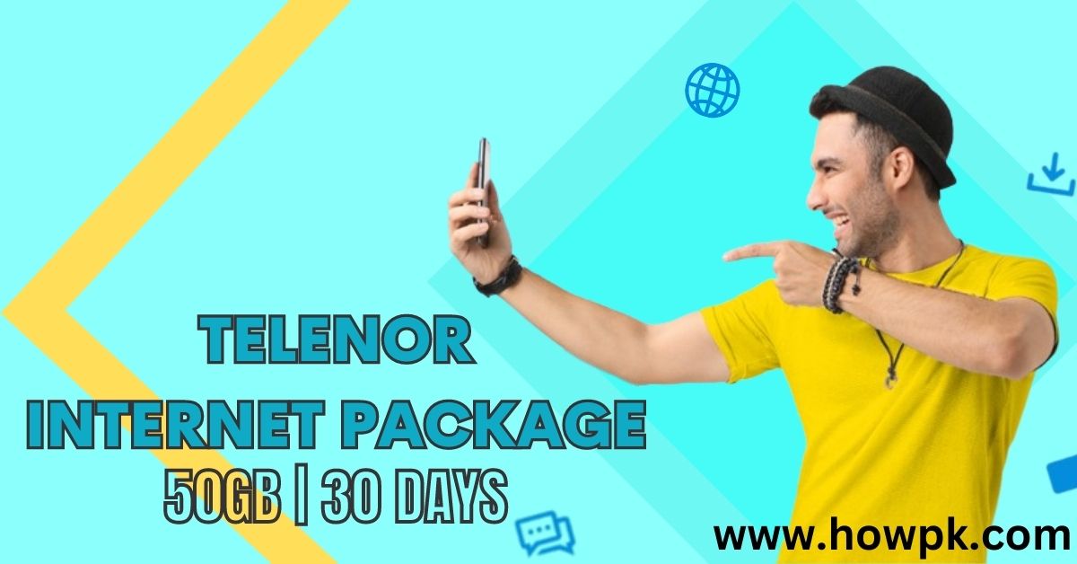 telenor monthly internet packages code 50 gb free